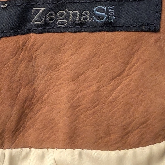 NWOT's Zegna Sport men's suede XXL light weight, gorgeous  suede and stitching - Picture 10 of 13